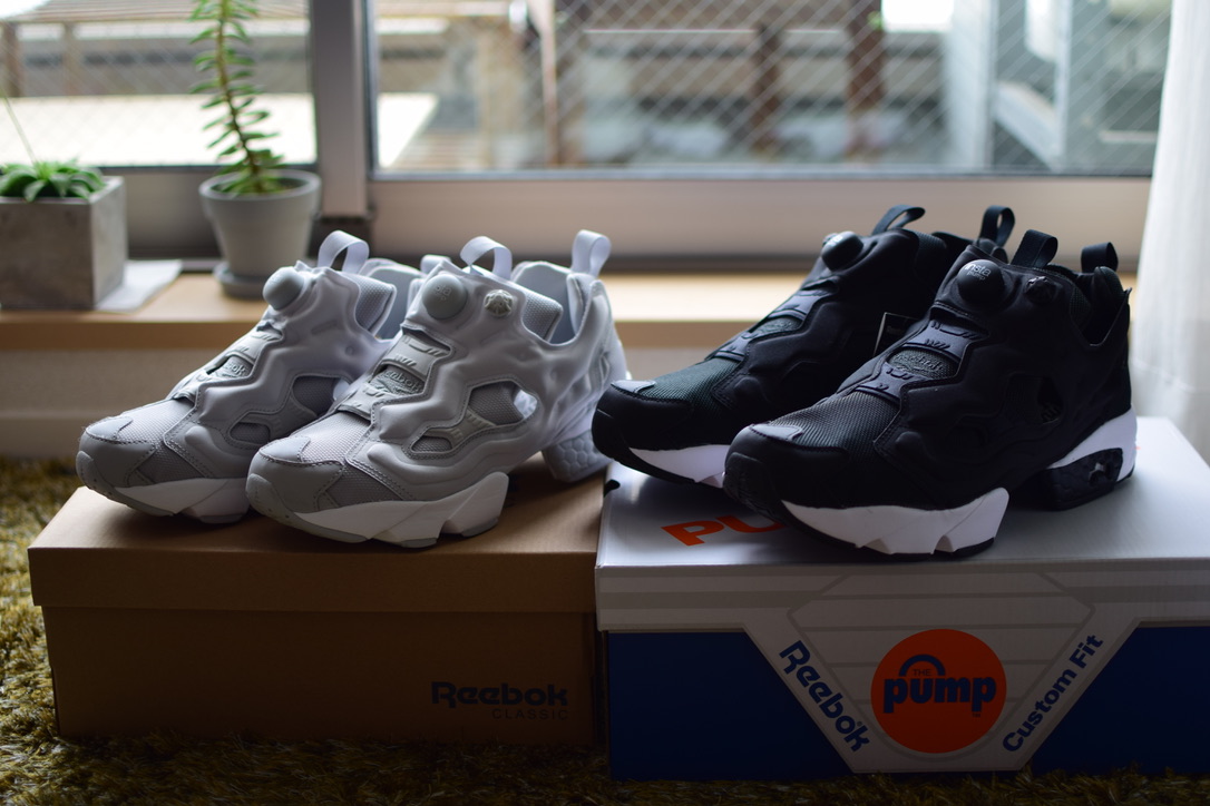 【Reebok】インスタポンプフューリーを夫婦お揃いで購入。【BLACK × GRAY】 - 駆け抜けて墓場まで