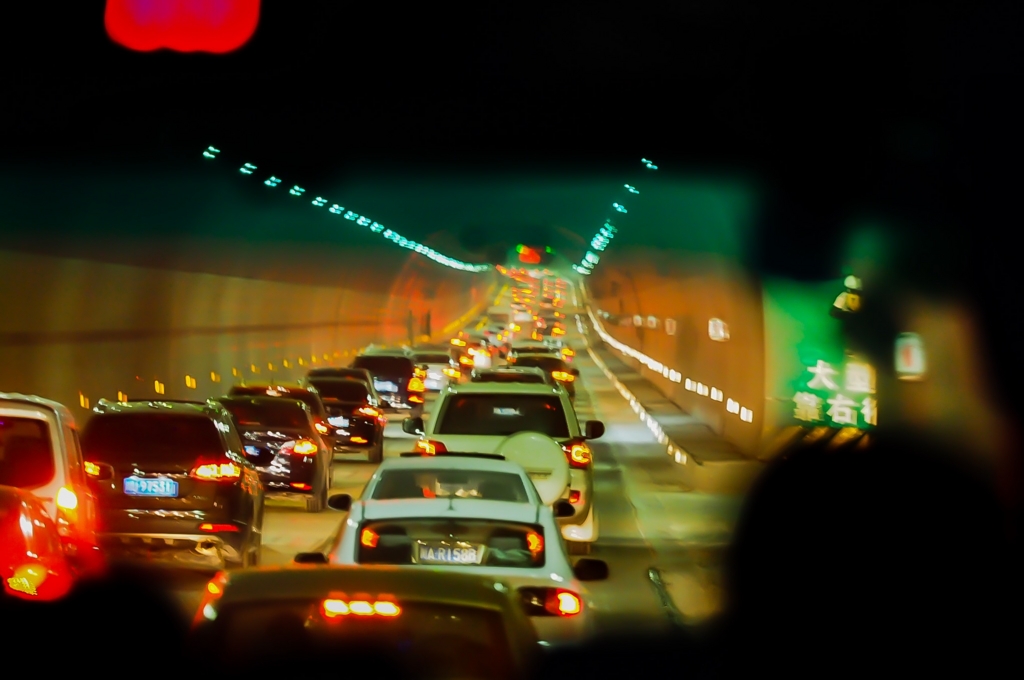 成都に帰る高速道路