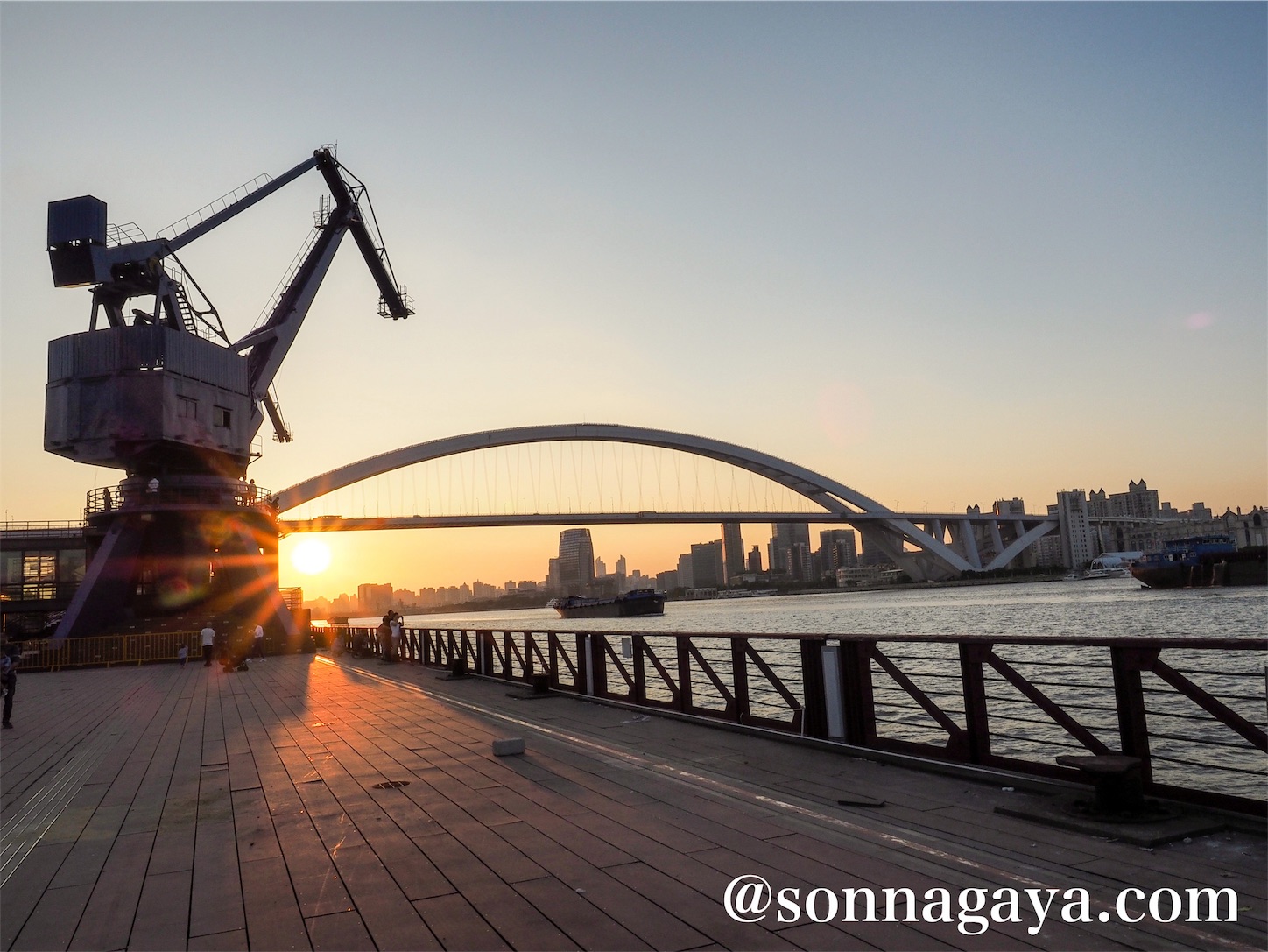 夕日