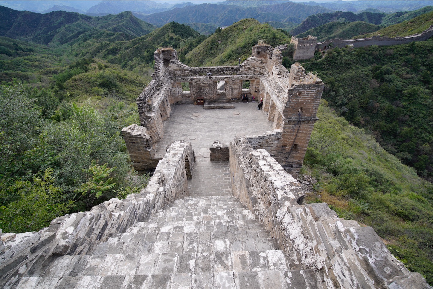 f:id:shan1tian2:20181003171324j:image 金山峰長城-万里の長城
