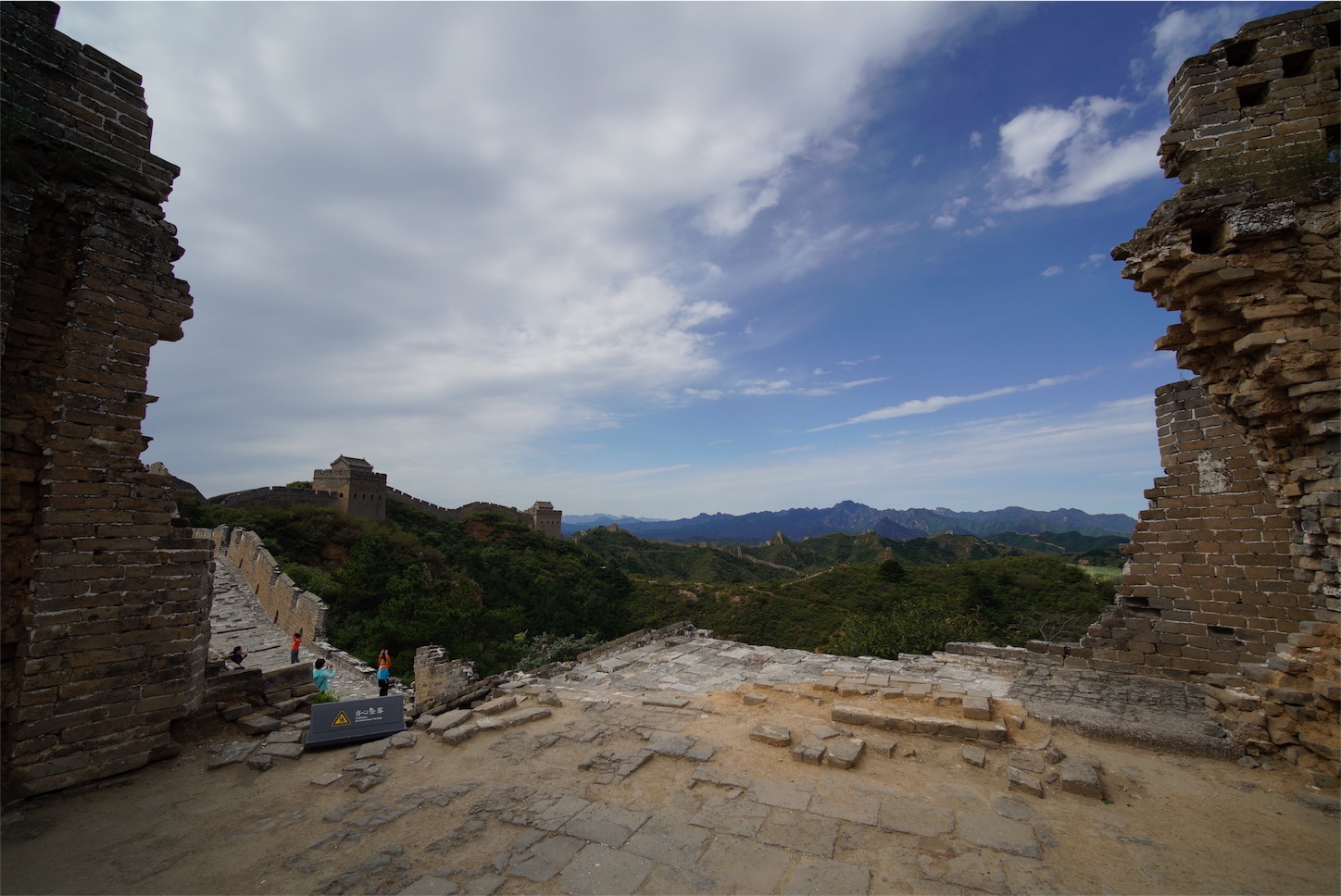 f:id:shan1tian2:20181003171331j:image 金山峰長城-万里の長城