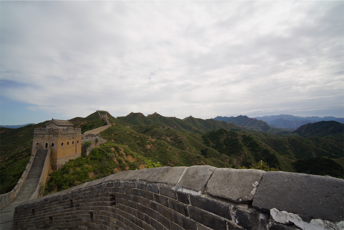f:id:shan1tian2:20181003171402j:image 金山峰長城-万里の長城