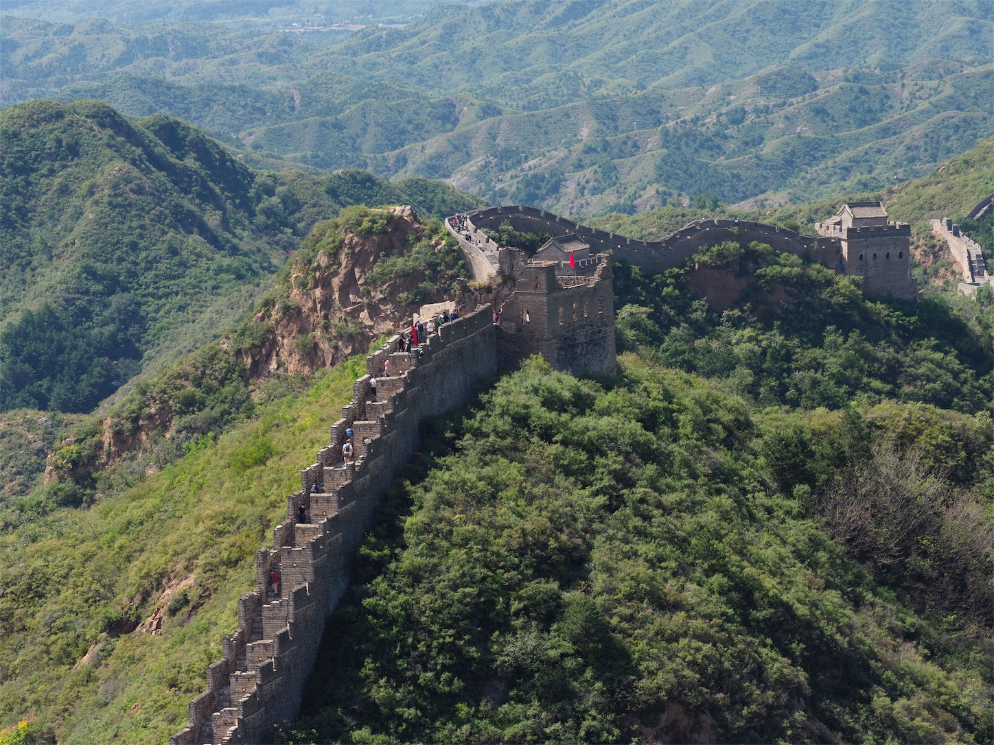 f:id:shan1tian2:20181003171454j:image 金山峰長城-万里の長城