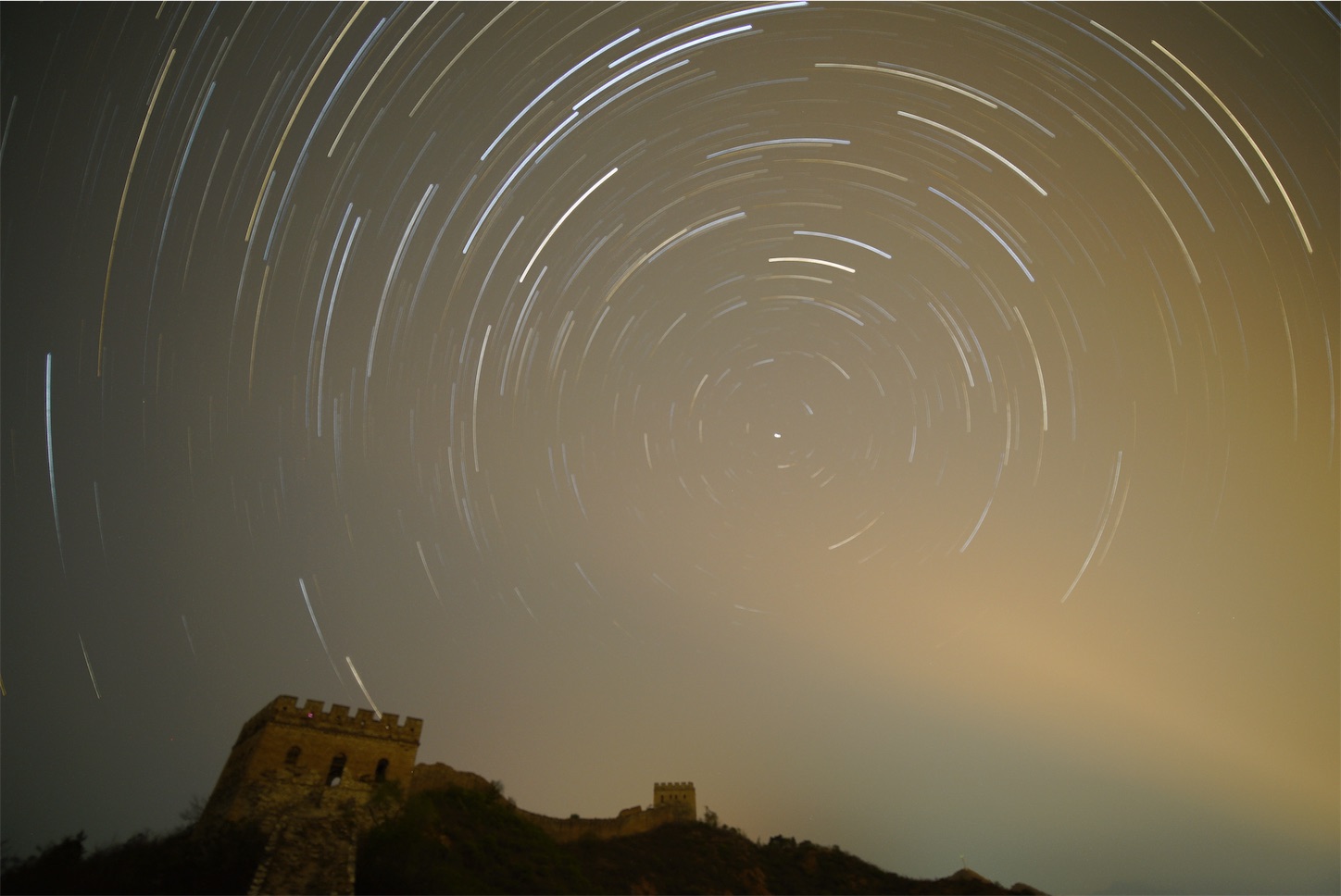 金山嶺長城星空撮影