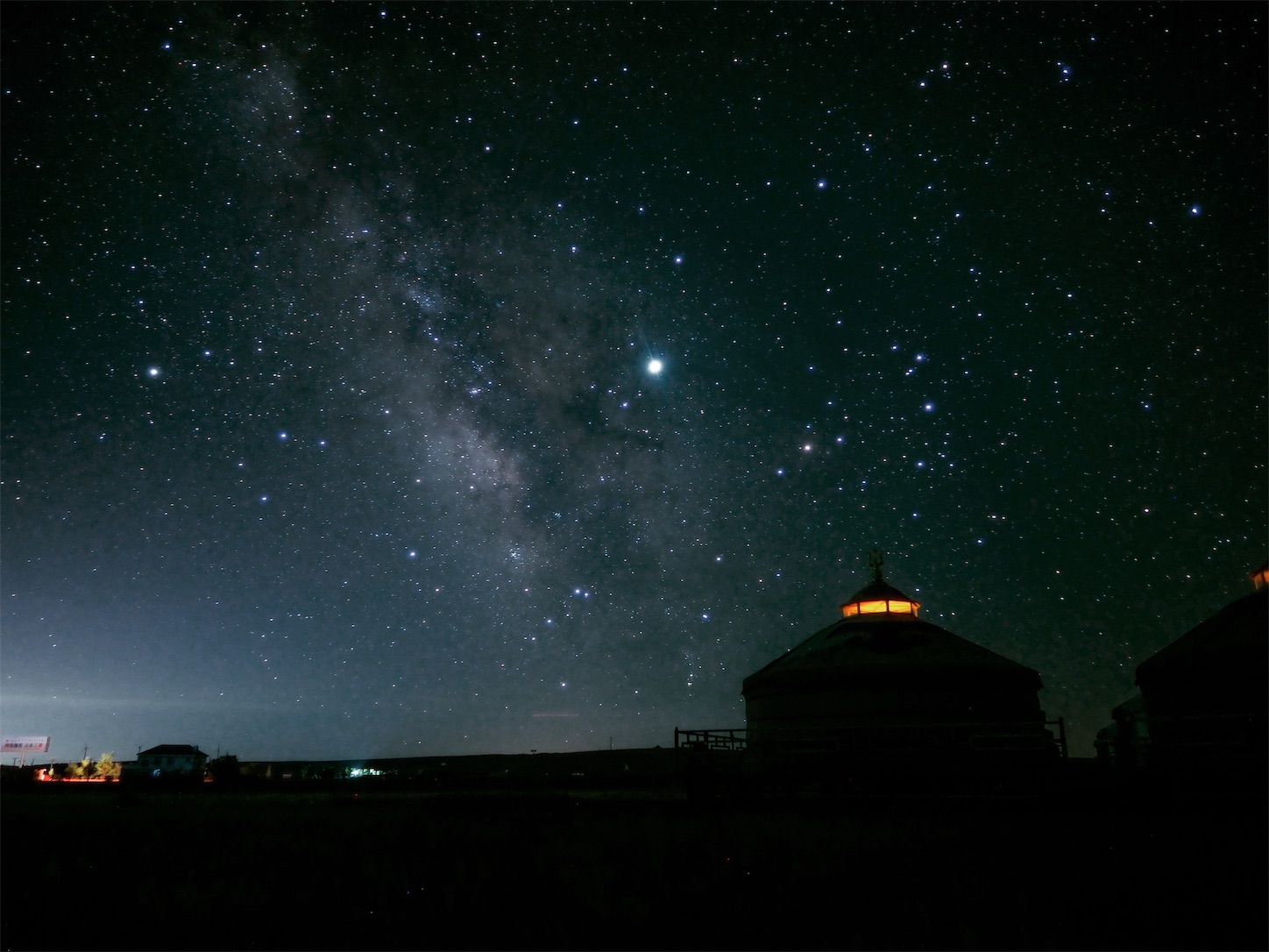 内モンゴルの天の川,パナライカ12mm,ソフトフィルタ,星空