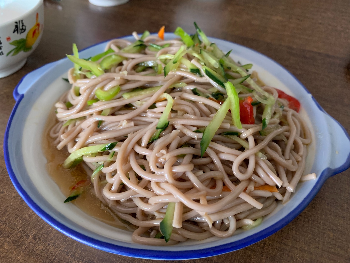 草原の食事蕎麦