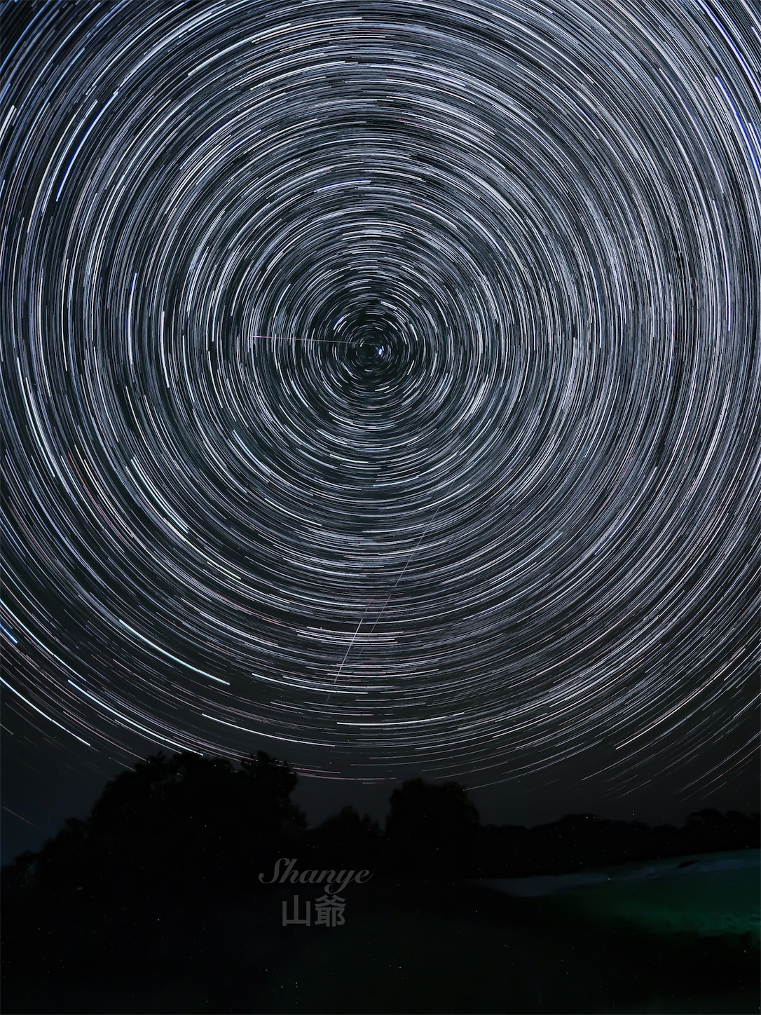 内モンゴル,シリンゴル,黑风河风景区,星空,星の軌跡