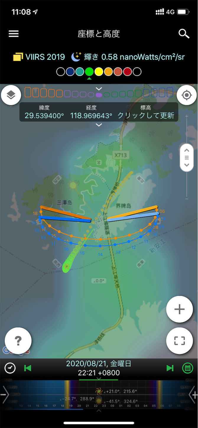 千島湖光害マップ2