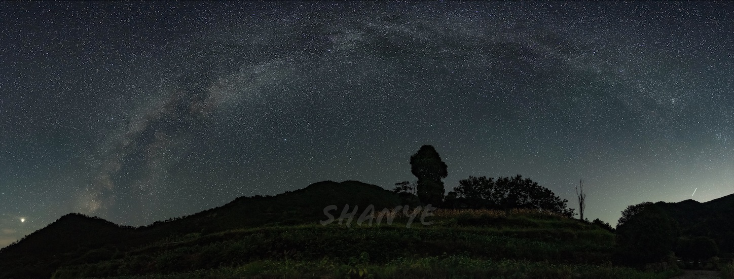 夏の天の川逆アーチ,星空,浙江省,杭州,建徳