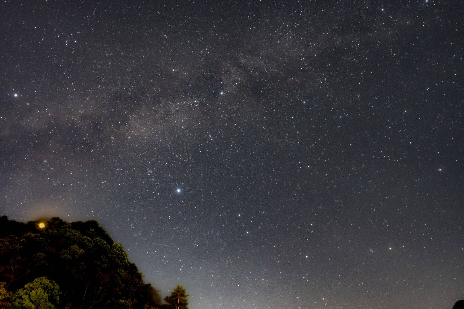 徽杭古道星空,11月の天の川