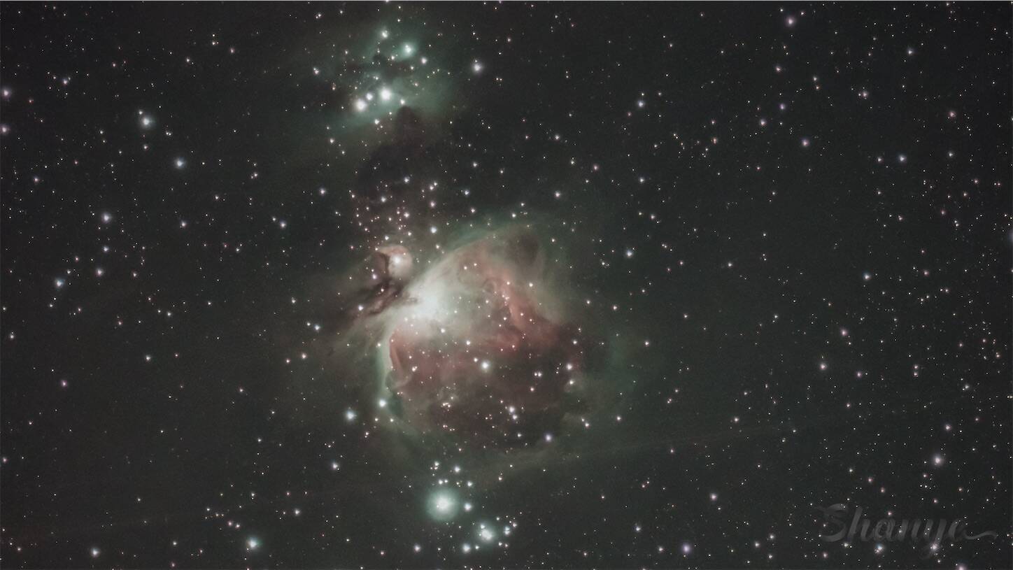 DWARFⅡスマート望遠鏡,M42 オリオン座大星雲,富山県礪波市