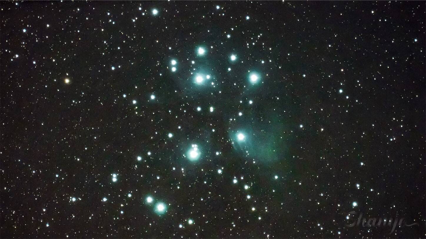 DWARFⅡスマート望遠鏡,M45 プレアデス星団（昴）,富山県礪波市