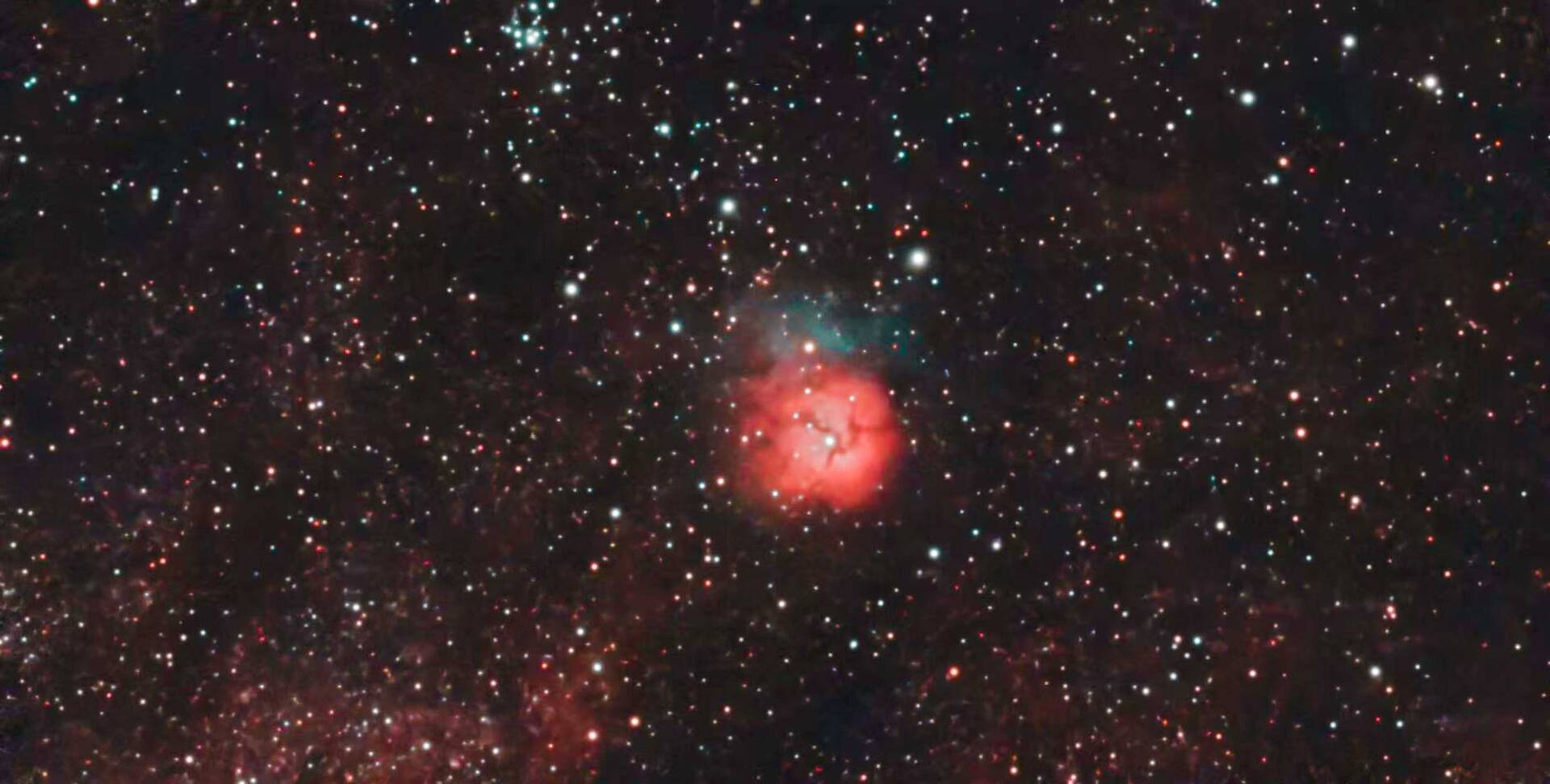 M20(NGC 6514),いて座散光星雲,DWARFMINI