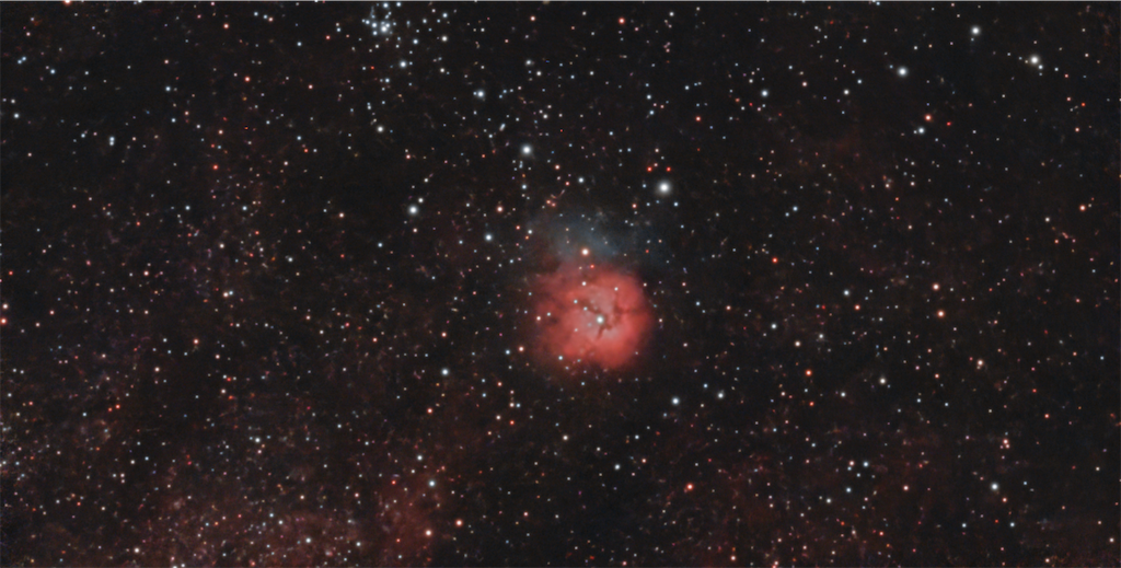 DWARF MINI,M20 いて座の三裂星雲 DWARF MINI,M20 いて座の三裂星雲