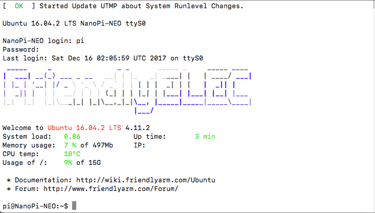 nanopi neo のセットアップ - shangtian’s blog