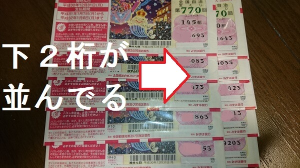 6000円が確実な宝くじ