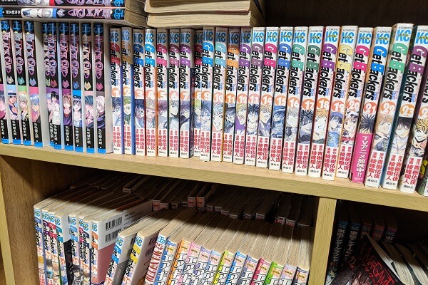 私の漫画棚の画像