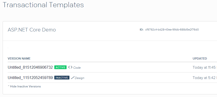 asp net core から sendgrid の template engine を使ってメールを送信