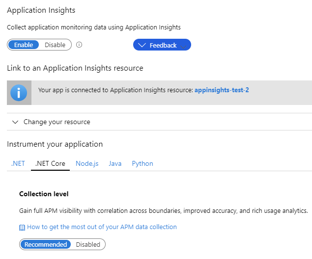 App Service と Asp Net Core で Application Insights を有効化する方法を整理する しばやん雑記