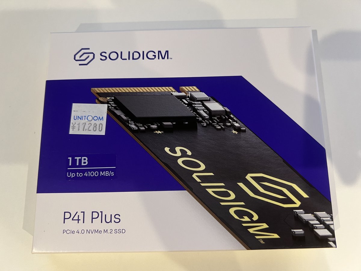 Alder Lake 世代の Core i7 が載った NUC12WSHi7 と Solidigm の