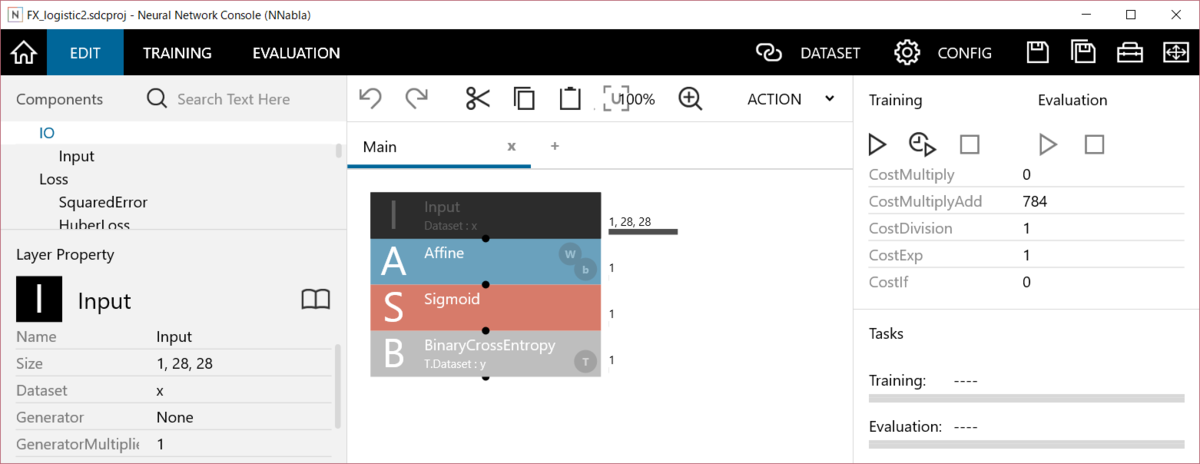 SONY neural network consoleのDataset作成機能