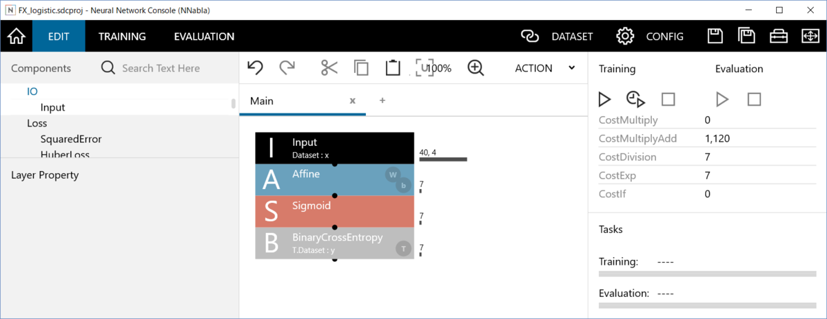 SONY neural network consoleのDataset作成機能