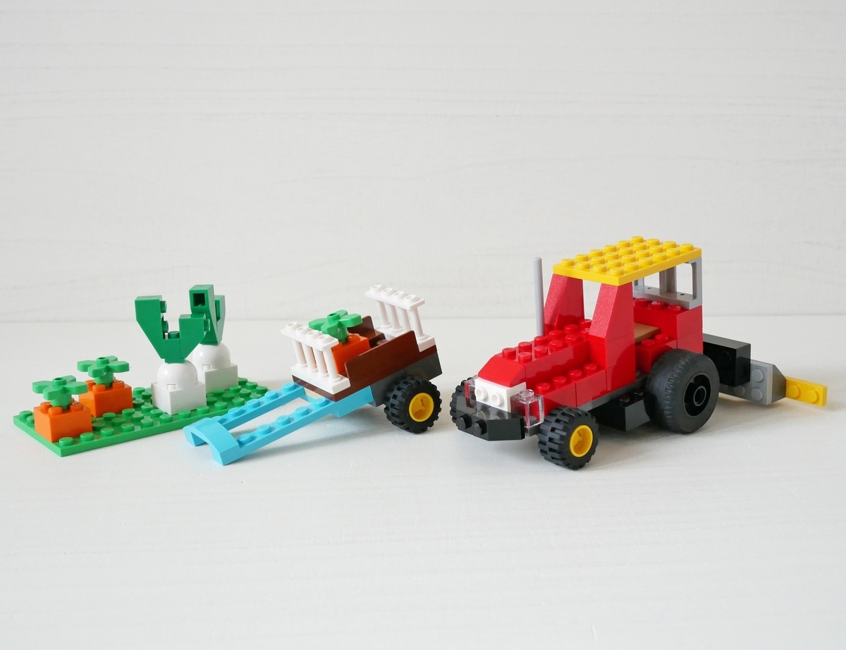レゴ：トラクターなど農業セットの作り方 LEGOクラシック10698だけで
