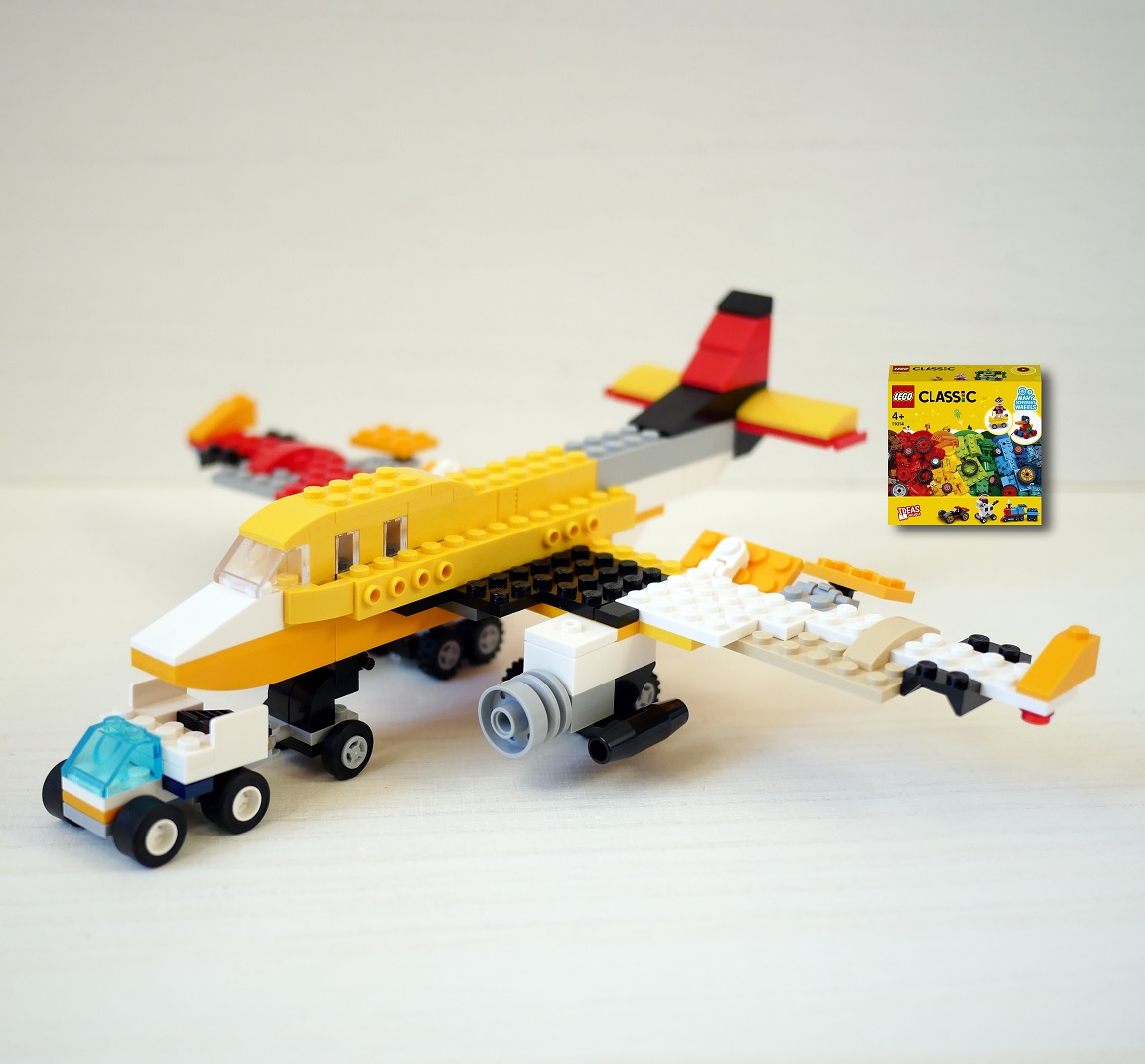レゴ：飛行機の作り方 LEGOクラシック11014だけで作ったよ