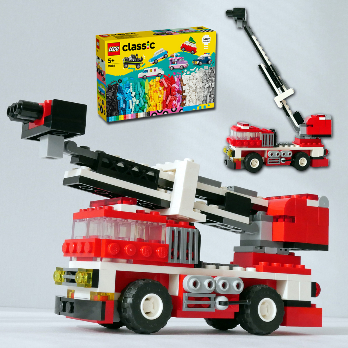 さっちページ レゴ：消防車の作り方 LEGOクラシック11036だけで作ったよ (オリジナル