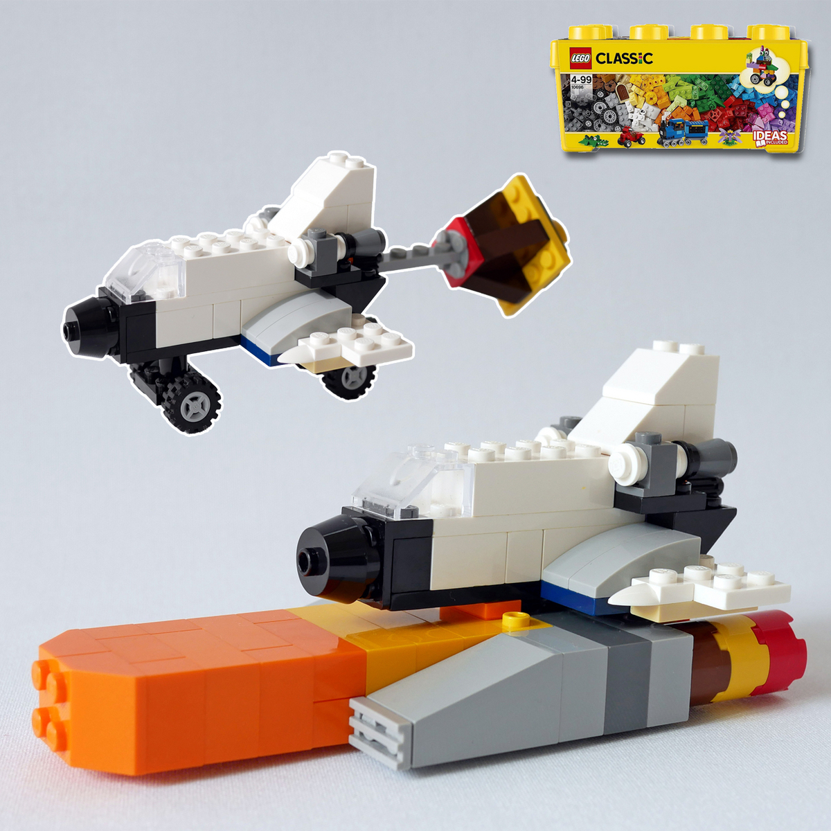 レゴ：スペースシャトルの作り方 LEGOクラシック10696だけで作ったよ