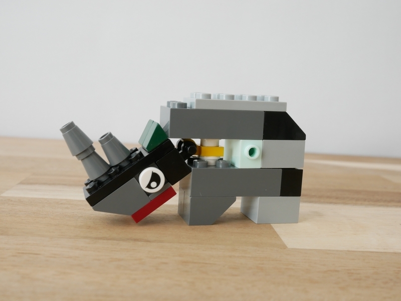 レゴ：キリンとサイの作り方 LEGOクラシック10696だけで作ったよ (説明