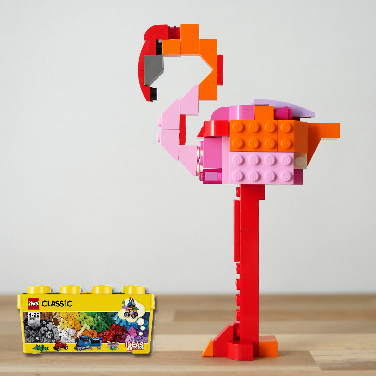 レゴ：フラミンゴの作り方 LEGOクラシック10696だけで作ったよ (説明書