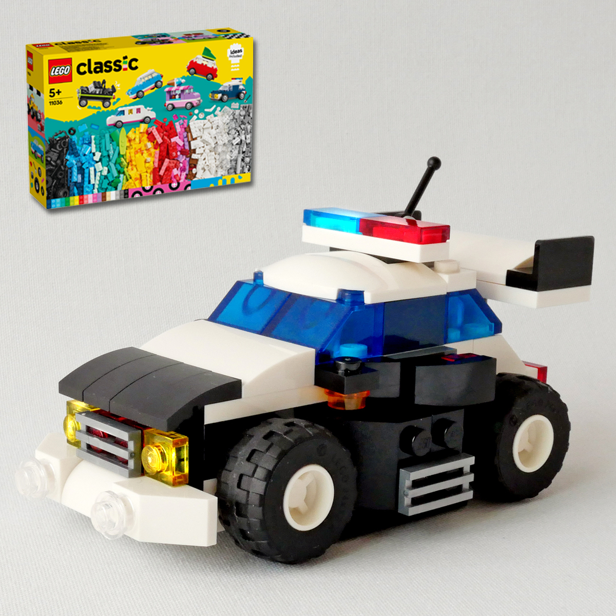 レゴ：パトカーの作り方 LEGOクラシック11036だけで作ったよ