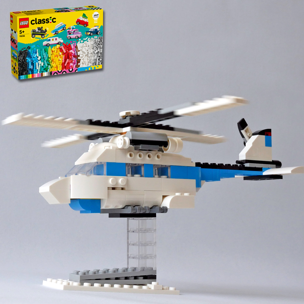 レゴ：ヘリコプターの作り方 LEGOクラシック11036だけで作ったよ