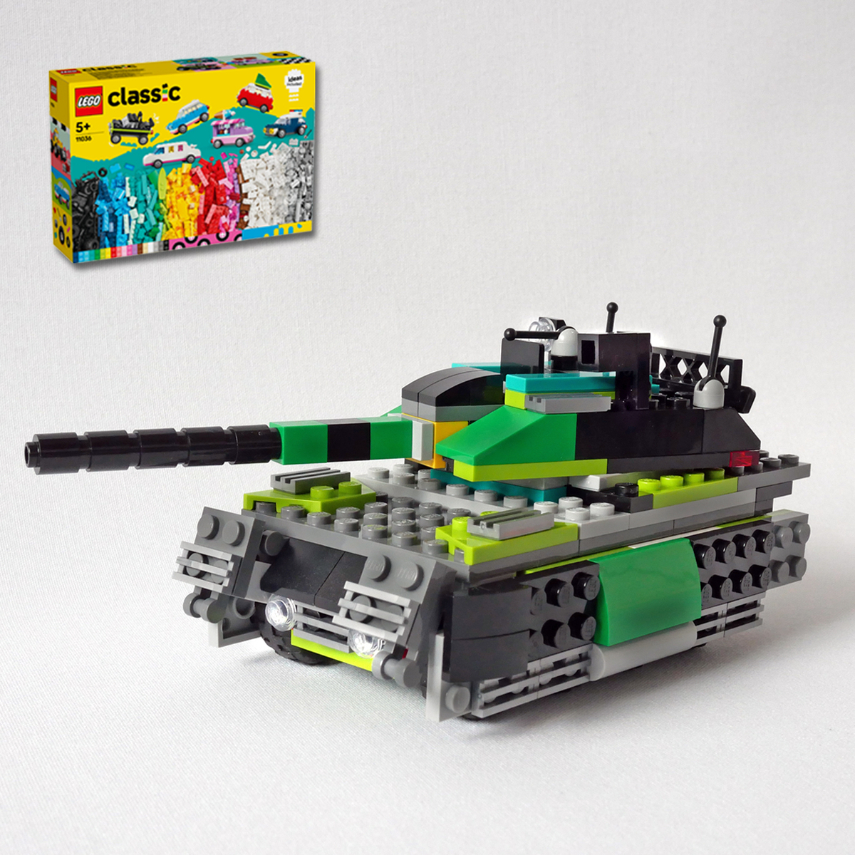 マカロンページ！ レゴ：戦車の作り方 LEGOクラシック11036だけで作ったよ (オリジナル