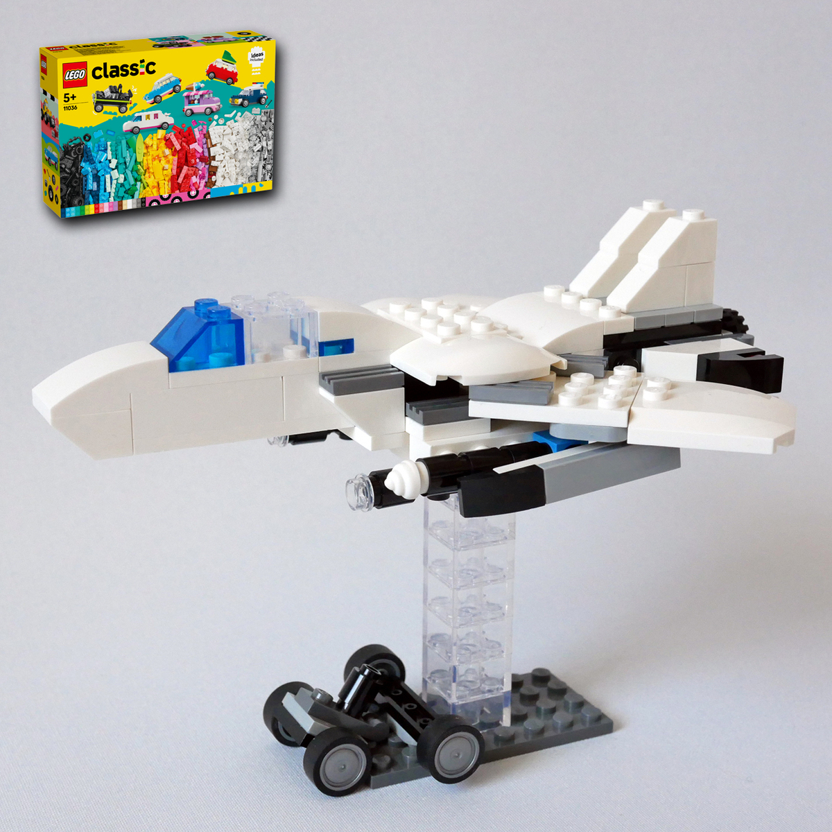 レゴ：戦闘機の作り方 LEGOクラシック11036だけで作ったよ (オリジナル 
