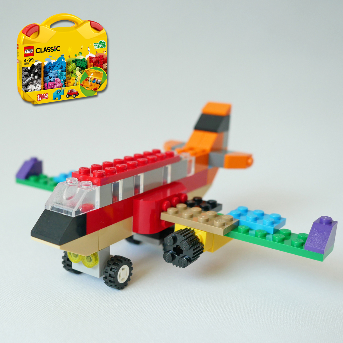 レゴ：飛行機の作り方 LEGOクラシック10713だけで作ったよ (オリジナル 