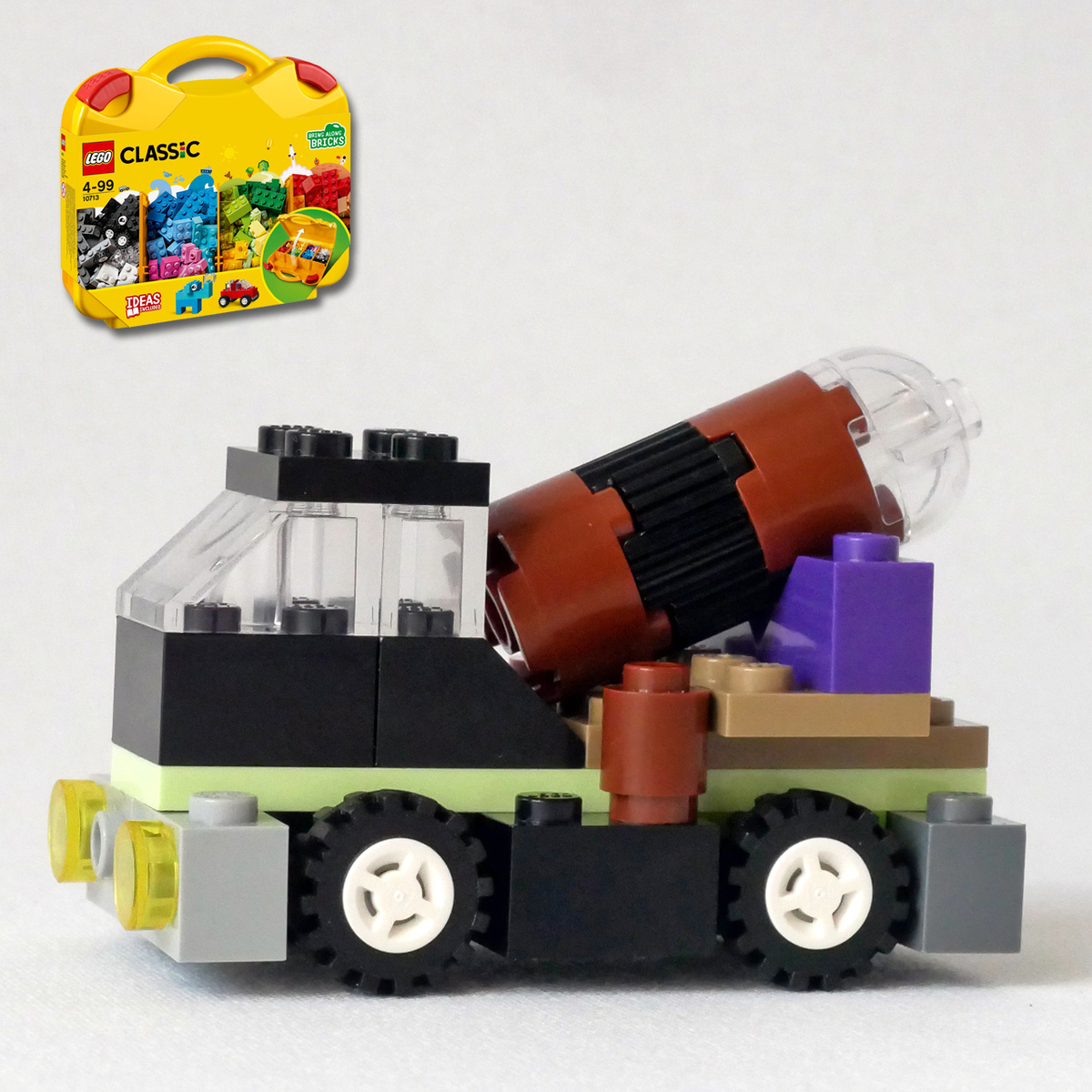 レゴ：コンクリートミキサー車と車庫の作り方 LEGOクラシック10713だけ 