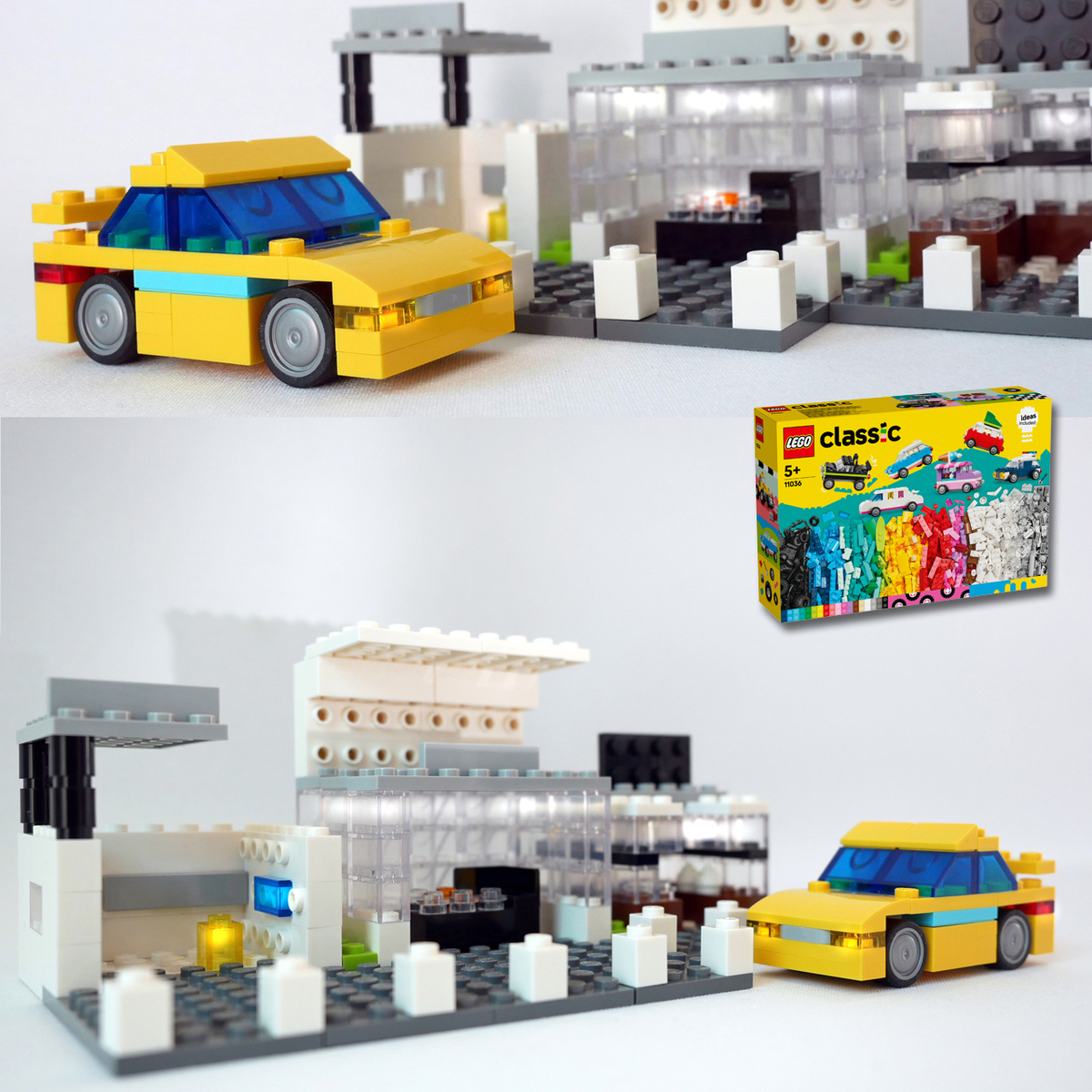 レゴ：タクシーとショッピングモールの作り方 LEGOクラシック11036だけ