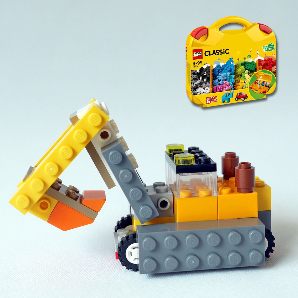 レゴ：ショベルカーの作り方 LEGOクラシック10713だけで作ったよ 
