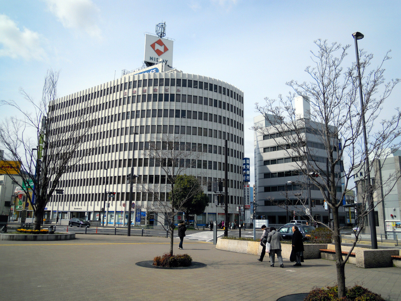 大津駅周辺の都市風景