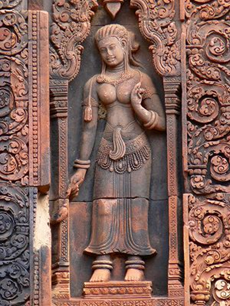 木製 女性像 彫刻 中国伝統衣装　文化大革命時代 木製 女性像 彫刻 中国伝統衣装文化大革命時代