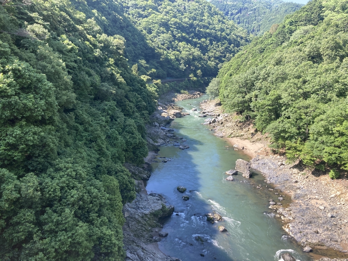 保津峡駅から