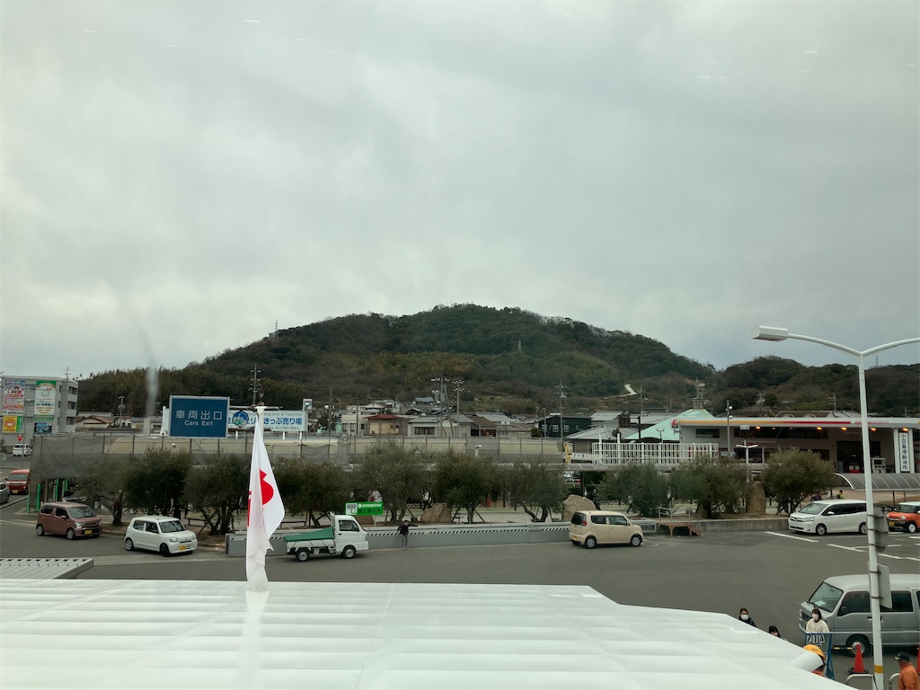 船内からの小豆島