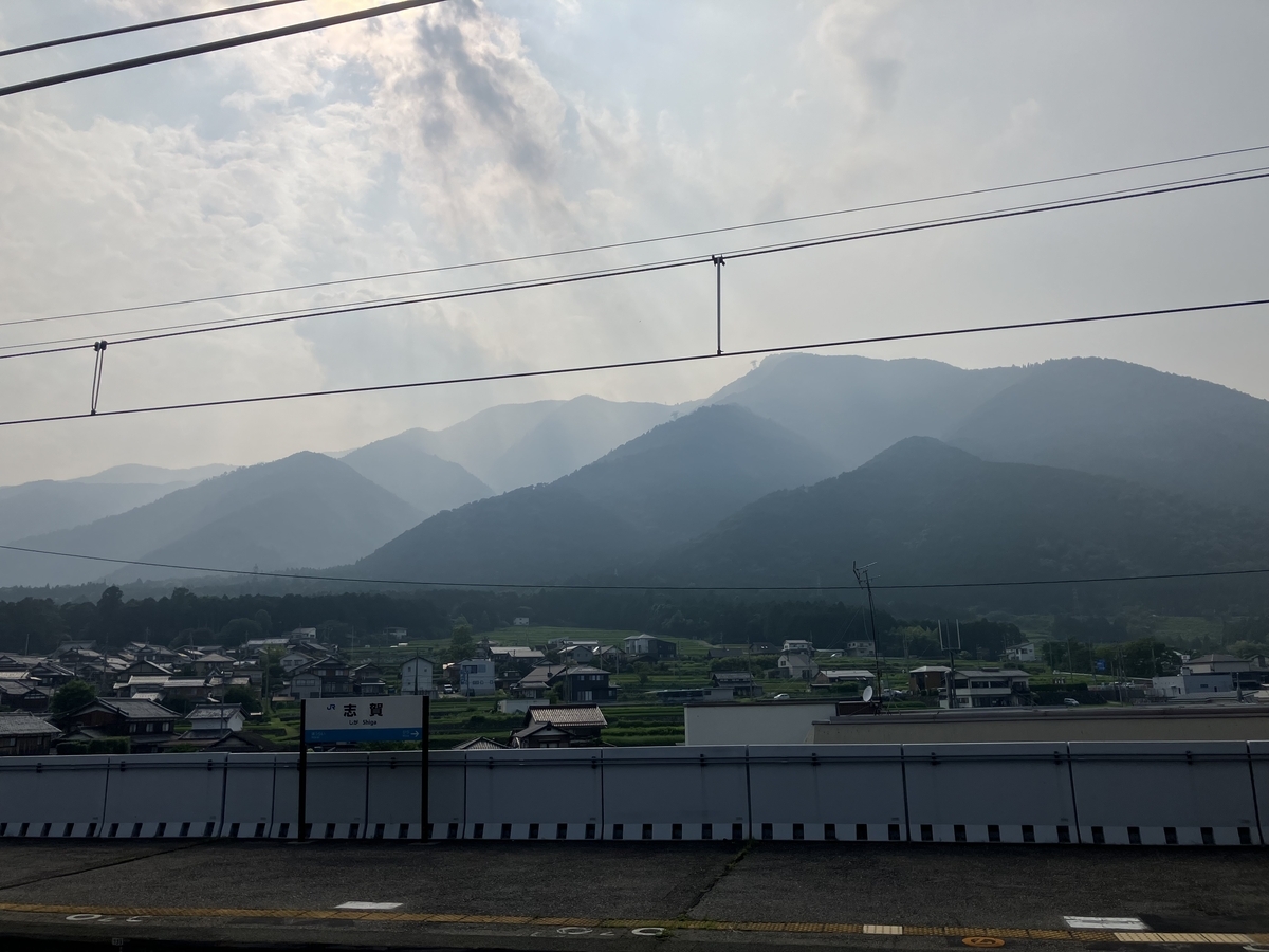 志賀駅からの風景