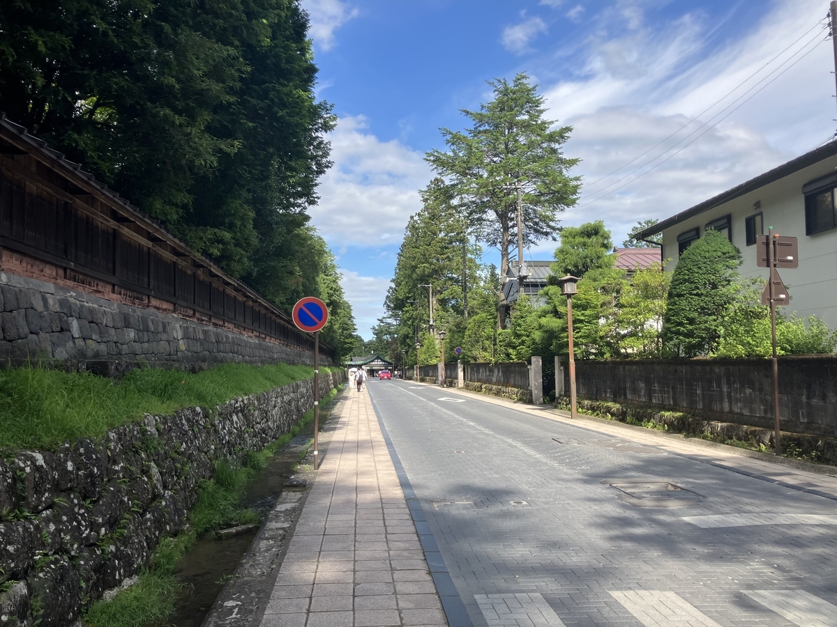 日光東照宮からの帰り道