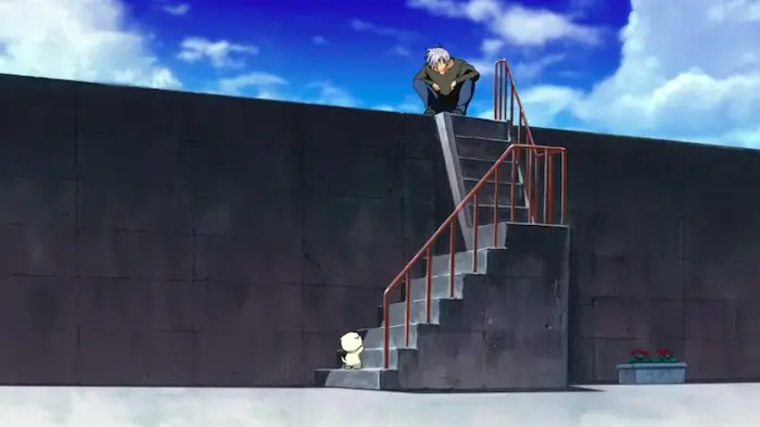 校舎裏の防波堤1