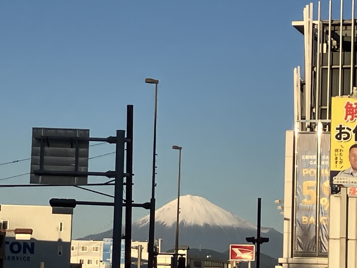 府中宿からの富士山