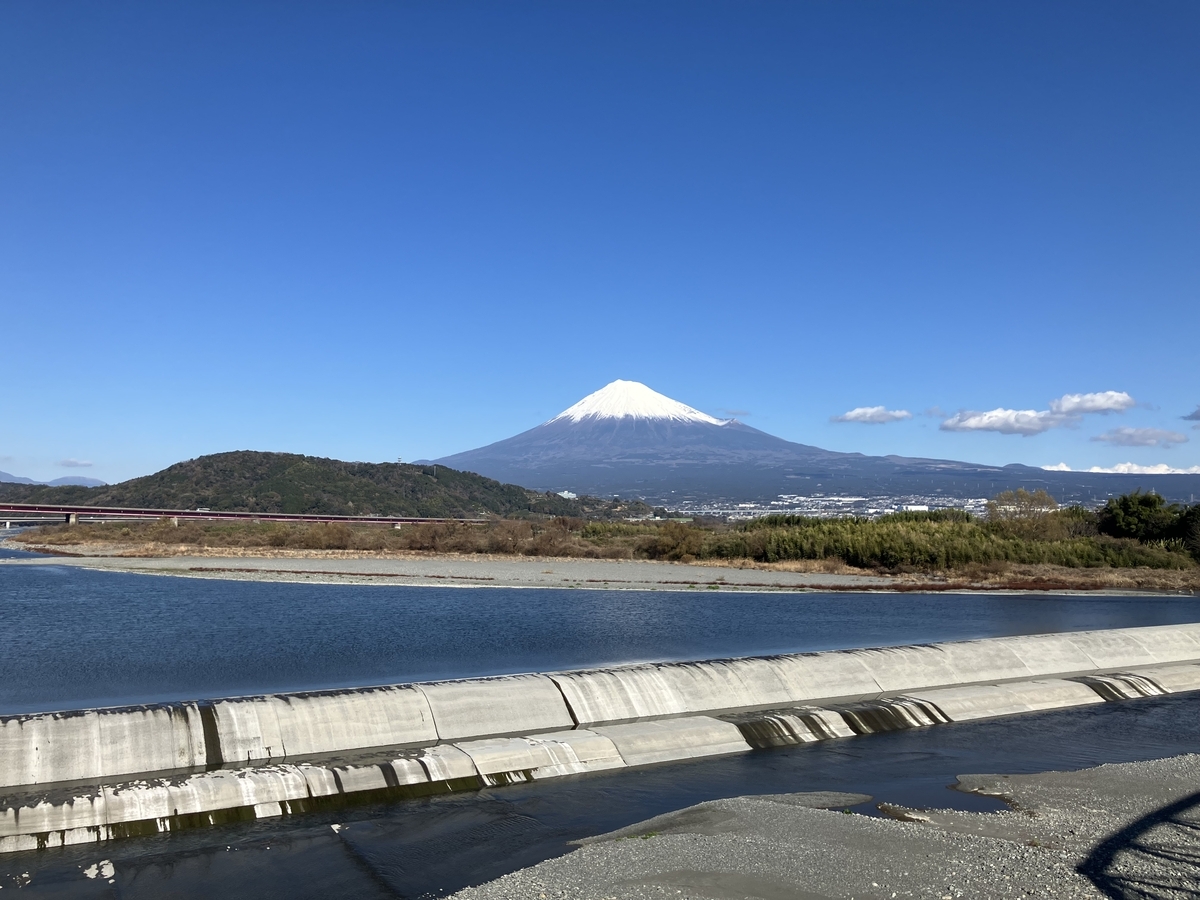 富士川橋からの富士山