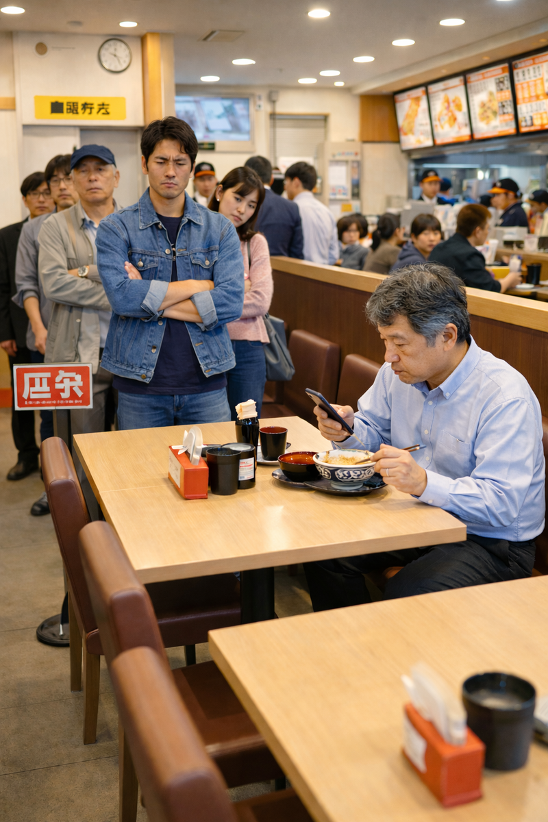 スマホながら飯